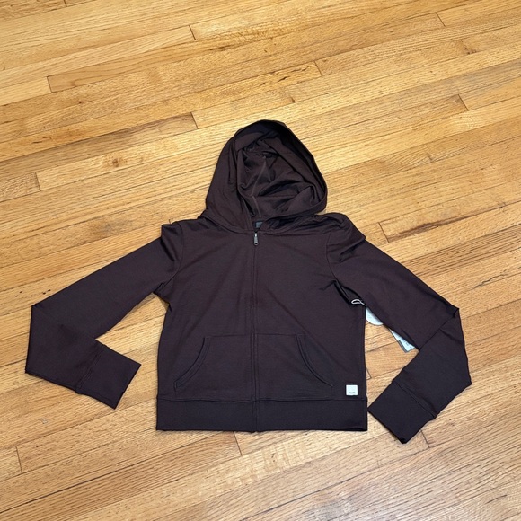 Vuori Halo Essential Wideleg & Mini FZ Hoodie Java Heather SET  Size Small NWT - Picture 10 of 13